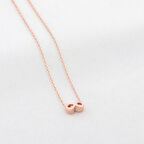 Rose Altın Kaplama Gümüş Sonsuzluk Kolyesi