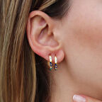 Fortuna Modeli 2cm Halka Gümüş Küpe