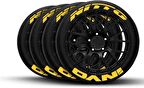 Nitto Invo Sarı Kalıcı Lastik Yazısı Nitto Invo Sticker 8 Kit Büyük Boy