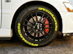 Speedhunters Sarı Kalıcı Lastik Yazısı Speedhunters Sticker 4 Kit