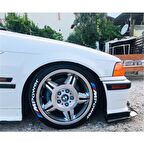 M Power Beyaz Kalıcı Lastik Yazısı M Power Sticker 4 Kit