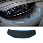 2019 Model 3008 Uyumlu Kaymaz Ped Mavi Logolu