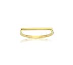 Ufuk Çizgisi Şans Totemi İnce Minimal Tasarım Gümüş Yüzük-Minimal Tarz 925 Ayar Eklem Gümüş Yüzük