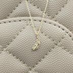 Tüy Kıl Minimal Zarif Tarz Gündelik Taşsız Estetik Tasarım 14 Ayar Altın Stil Modern Kolye