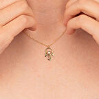 Gümüş Kolye - Fatma Ana Eli 925 Ayar Gümüş Kolye