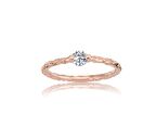 Helen Otantik 0,25 CT Pırlanta (Signity Swarovski) Tektaş Yüzük-Eskitme 925 Ayar Hediye Gümüş Yüzük