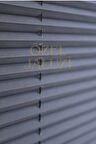 Antrasit Cam Balkon Ve Ofis Plisse Perde(Plain007)