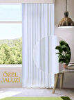 Beyaz Saten Güneşlik perde