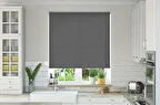 Antrasit Mat Stor Perde Etek Dilimsiz Güneşlik Perde Güneşlik Stor Perde