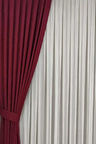 BORDO 1/3  Sık Pile Fon Perde