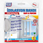 Boss Tape Kapı Pencere İzolasyon Fitili 9mm-6mt Beyaz