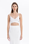 V Yaka Askılı Kadın Bra Bralet