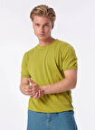Bisiklet Yaka Kısa Kollu %100 Pamuk Slim Fit Erkek T-shirt