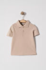 Erkek Çocuk Basic Bej Polo Yaka Tshirt 2-5 Yaş