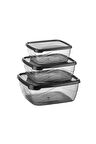 Bee Home Kare Saklama Kabı 3'lü (250-500-900 ml)