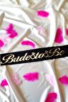 Bride To Be Yazılı Yaldızlı Kuşak Bekarlığa Veda Partisi Konsepti Kuşağı