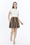 VİSKON KUMAŞ CAROLA MİNİ BOY ŞORT ETEK