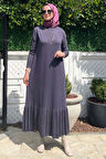 Rüya Antrasit Triko Elbise