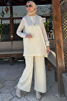 Pantolonlu İç Takım Ekru