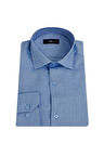 Uki Mavi Comfort Fit Uzun Kol Oxford Klasik Gömlek
