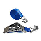 1" 4.3 mt 500kg Paslanmaz Spanzet Cırcırlı Yük Gerdirme Kiti / Mavi 