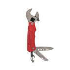 Hegi 12 Fonksiyonlu Paslanmaz Çelik Kurbağacık İngiliz Anahtarı - Kırmızı