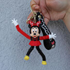 Disney Minnie Mouse  Uzayan Anahtarlık Ve Çanta  Süsü