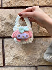 Sanrio My Melody Tasarımlı Örgü Cüzdan Peluş Anahtarlık