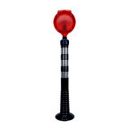 Solar Kırmızı Yuvarlak Flaşörlü Siyah Delinatör Seti 