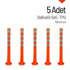 Delinatör 100 x 8 cm 5 Adet, Esnek Duba