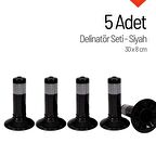 Delinatör 30 x 8 cm Siyah 5 Adet, Esnek Duba