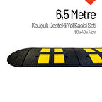 Kauçuk Yol Kasisi Destekli, Hız Kesici Set 6,5 Metre