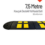 Kauçuk Yol Kasisi Destekli, Hız Kesici Set 7,5 Metre