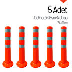 5'li Delinatör Seti 75 x 11 cm, Esnek Duba