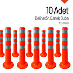 10'lu Delinatör Seti 75 x 11 cm, Esnek Duba