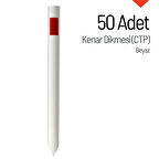 50'li Kenar Dikmesi Seti (CTP) Beyaz