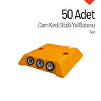 50'li Cam Kedi Gözlü Yol Butonu Seti