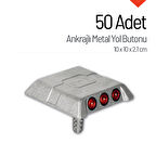 50'li Ankrajlı Metal Yol Butonu Seti