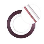 Nail art Yapışkan şerit 1metre Simli kırmızı ince