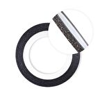 Nail art Yapışkan şerit 1metre Simli siyah 3mm