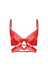 Eclatant Kırmızı Dantelli Büstiyer Sütyen