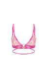 Fleur Pembe Dantelli Balensiz Bralet