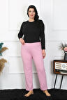 Akbeniz Kadın Büyük Beden Pembe Tek Alt Pijama 27505