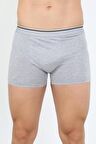 Akbeniz Erkek Pamuk Likralı Boxer Gri 40133