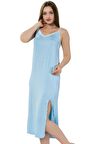 Akbeniz Kadın İp Askılı Uzun Gecelik 914