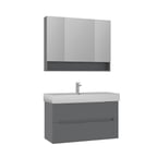 Malta 100 cm Banyo Dolabı Takımı