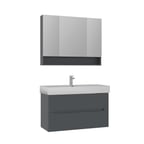 Malta 100 cm Banyo Dolabı Takımı