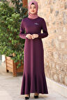 Azra Tesettür Elbise Lavanta