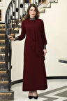 Efsane Tesettür Elbise Bordo