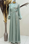 Rengin Tesettür Abiye Mint